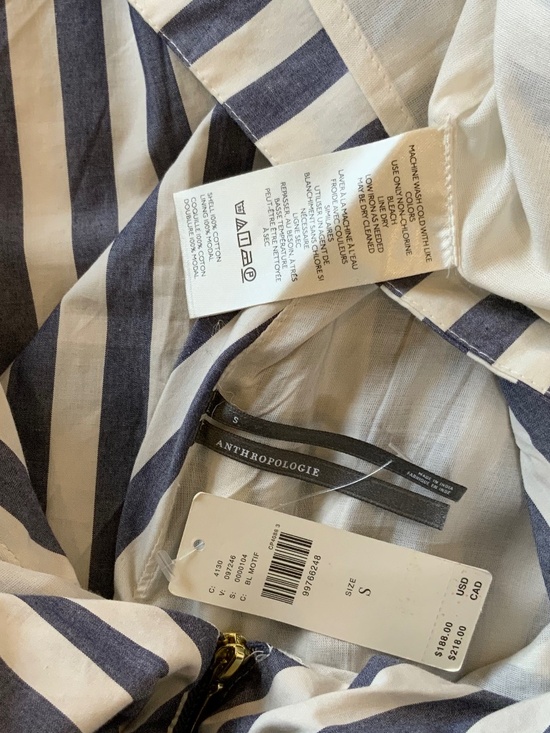 Anthropologie V-Neck Zip-Front Midi Dress - Picture 16 of 16